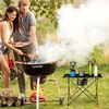 Relaxdays Campingtisch klappbar mit Tasche leicht Outdoor Klapptisch Camping HBT 51 x 735 x 545 cm Aluminium schwarz Bild 2