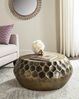 SAFAVIEH Glam Accent Table with Iron Legs, in Antique Brass, 84 X 84 X 34.92 Bild 2