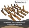 DESIGN DELIGHTS Wandgarderobe Garderobenhaken 9er Set LIMB, Holz massivholz Wurzel, Kleiderhaken,Wa Bild 5