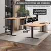 JUMMICO Schreibtisch elektrisch höhenverstellbar mit 4-Stufiger Memory Funktion, Beige, 200x80 cm Bild 3
