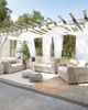 Gartensessel 2er Set ARDEA Rattan Hellbraun Bild 2