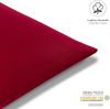 Alreya Renforcé Kissenbezug 60x60 cm - 100% Baumwolle mit YKK Reißverschluss, Superweicher Kopfkissenbezug 60x60, Kissenhülle, Rot, nur Kissenbezug Bild 2