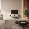 Selsey 'Rednaw' TV-Schrank mit Schublade, Holzoptik Eiche / Hochglanz Grau, 100 cm Bild 3