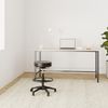 Songmics Bürohocker, ergonomischer Arbeitshocker, Sitzhocker, 360° Drehstuhl, höhenverstellbar, 59,5-81 cm, verstellbare Fußstütze, schwarz OSC007B01 Bild 2
