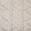 Teppich Baumwolle beige 160x230 cm geometrisches Muster Fransen Kurzflor DIDIM Bild 5