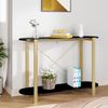 vidaXL Konsolentisch Schwarz 110x38x75 cm Holzwerkstoff 345691 Bild 2