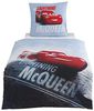 MTOnlinehandel Bettwäsche Cars 135x200 + 80x80 cm, 100 % Baumwolle, Renforcé, 2 teilig, Jungen Kinderbettwäsche Disney's Cars Auto, Lightning McQueen Bild 5