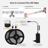 Led Strip,Smart RGB Led Strip Alexa 15m,Led Streifen Selbstklebend mit Fernbedienung,Timer-Einstellung für Party, Haus,Schlafzimmer,Küche Dekoration Bild 4