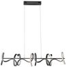 LED Hängeleuchte, schwarz, Dimmer, geschwungen, L 99 cm Bild 3
