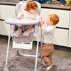 Lorelli Kinderhochstuhl Cryspi Rückenlehne verstellbar, faltbar, 5-Punkt-Gurt rosa Bild 5