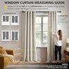 Deconovo Verdunkelungsvorhang Gardine Wohnzimmer Thermogardine Kälteschutz Ösen, 229x117 cm(HöhexBreite), Hellbeige, 2er Set Bild 2