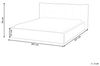 Wasserbett Kunstleinen LESTRE 160 x 200 cm Grün Bild 3