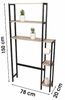 Urban Living WC Bad-Regal COLORADO Badezimmerregal 78x20x150 cm 151326 Bild 3