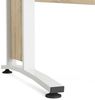 Dmora - Schreibtisch Albertine, Mehrzweckschreibtisch, Bürotisch für PC, Eckschreibtisch, 120x80 h75 cm, Eiche und Weiß Bild 5