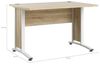 Dmora - Schreibtisch Albertine, Mehrzweckschreibtisch, Bürotisch für PC, Eckschreibtisch, 120x80 h75 cm, Eiche und Weiß Bild 2