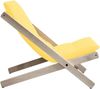 Design Klappsessel BOOGIE Polsterauflage YELLOW Gestell Buche Bild 3