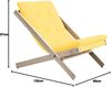 Design Klappsessel BOOGIE Polsterauflage YELLOW Gestell Buche Bild 2