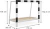 Kinderbett Football goal Weiß 80x160 cm ohne Matratze Vitalispa Bild 3