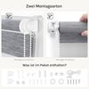 WOLTU Doppelrollo Klemmfix ohne Bohren Marmor Grau B100 x H150 cm, Duo Rollo Zebrarollo Fensterrollo Klemmrollo Seitenzugrollo Easyfix lichtdurchlässig & verdunkelnd Rollos für Fenster und Tür Bild 4