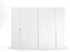 Kleiderschrank Drehtürenschrank Glamour | 6-türig | weiß Hochglanz / alpinweiß | 271x210 Bild 4