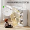 HOMCOM Bücherregal 3-stöckig, Büroregal 1-tlg, für Home-Office Wohnzimmer Weiß 97,5 x 30 x 100 cm Bild 4