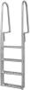 vidaXL Steg-/Poolleiter, 4-stufig, Aluminium Silber, 167 cm, 57 x 50 x 167 cm