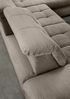 Polsterecke >Devland< Schlaffunktion, Stauraum, Cord grau-braun - 273x105x189cm (BxHxT) Bild 5