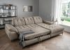 Polsterecke >Devland< Schlaffunktion, Stauraum, Cord grau-braun - 273x105x189cm (BxHxT) Bild 2