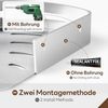Yorbay Duschablage Duschregal ohne Bohrung, 3 Stücke Duschablage Eckregal Duschkorb, Mit Montagestoff, mit Haken, Dreieck Badregal aus Aluminium für Badezimmer Bad Küche Toilette Bild 3