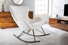 riess-ambiente Schaukelstuhl SCANDINAVIA SWING weiß / schwarz (Einzelartikel, 1 St), Wohnzimmer · Bouclé · Metall · Teddystoff · Schlafzimmer Bild 4