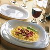 24x Teller Weiß Flach Servierplatte Essen Speisen Untersetzer Geschirr Tisch Neu Bild 3