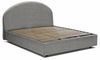 Talamo Italia - Cora Doppelbett, Bettkasten mit Stoffbezug, 100 % Made in Italy, Öffnung vorne, inklusive Matratze 160x190 cm, Grau Bild 5