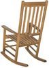 SAFAVIEH Hölzernes Outdoor-Stuhl mit Schaukelstuhl, Teak Bild 4