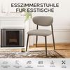 COLAMY Küchenstuhl Esszimmerstühle 6er Set, Moderne Polsterstuhl Essstühle mit Fester Rückenlehne, Stoff Esszimmerstühl mit Metallbeinen für Esszimmer, Küche, Restaurant, Kamel Bild 3