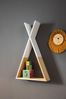 Puckdaddy 'Hugo' Wandregal im Tipi-Design 30 x 10 x 40 cm, natur Bild 2
