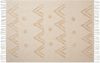 beliani 'FATEHPUR' Kuscheldecke, Baumwolle beige, 130 x 180 cm Bild 4