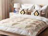 beliani 'FATEHPUR' Kuscheldecke, Baumwolle beige, 130 x 180 cm Bild 2