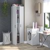 Mehrzweckschrank >LAUNDRY< 2 Türen, 2 Böden, Artik Weiß - 60x206x40 (BxHxT) Bild 2