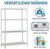 Simonrack Schwerlastregal, Lagerregal, 150 x 110 x 50 Metallregal, Kellerregal, Biegestelle 90 kg, 4 Fachböden, Grau - Comfort Bild 5