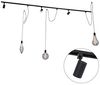 Qazqa Schienensystem-Sets Iconic cavalux jeana, ohne Leuchtmittel, E27, Schwarz, Modern, Aluminium, Deckenstrahler 3-flammig Bild 2