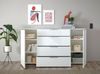 moebel-dich-auf Sideboard TREND 4 (180 cm breit, Metallgriffe), Front und Oberboden aus Glas Bild 3