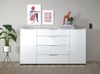 moebel-dich-auf Sideboard TREND 4 (180 cm breit, Metallgriffe), Front und Oberboden aus Glas Bild 2