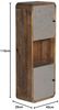 massivum Hochschrank Dingle 40x110x25 cm Badschrank Hängeschrank Pinie grau Betonoptik rustikal Massivholz Badmöbel Wandschrank Bild 3