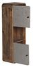massivum Hochschrank Dingle 40x110x25 cm Badschrank Hängeschrank Pinie grau Betonoptik rustikal Massivholz Badmöbel Wandschrank Bild 4