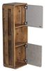 massivum Hochschrank Dingle 40x110x25 cm Badschrank Hängeschrank Pinie grau Betonoptik rustikal Massivholz Badmöbel Wandschrank Bild 5