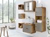 massivum Hochschrank Dingle 40x110x25 cm Badschrank Hängeschrank Pinie grau Betonoptik rustikal Massivholz Badmöbel Wandschrank Bild 2