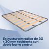 Duérmete Online - Lattenrost Basic Struktur 30x30 mm ohne Füße, Stabilität und Robustheit, Stahlrohr 30x30 mm, Epoxidfarbe grau, 150x190 Bild 2
