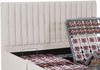 Vente-unique - Dekoratives Bett mit elektrischer Relaxfunktion mit Tellern + 3-Zonen-Matratze aus 100 % Latex - 2 x 70 x 190 cm - Stoff - Beige - TIARI von YSMÉE Bild 5
