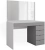 Schminktisch Elise Weiß/Grau/Grau 115 cm mit Spiegel Vicco Bild 4
