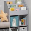 Kinderregal Luigi Grau 72 x 114.2 cm mit 4 Faltboxen Vicco Bild 5